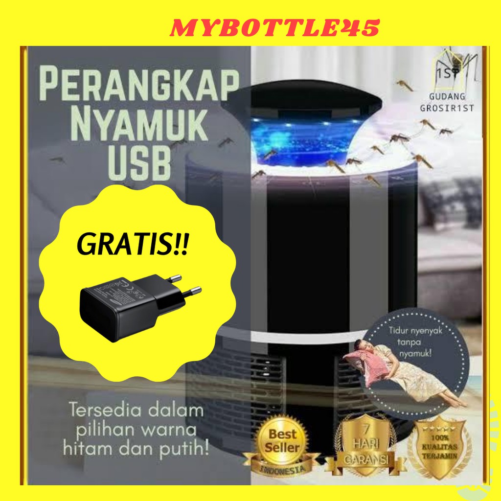 Perangkap Nyamuk Jebakan Lalat / obat nyamuk Lampu LED UV Ultraviolet Elektrik