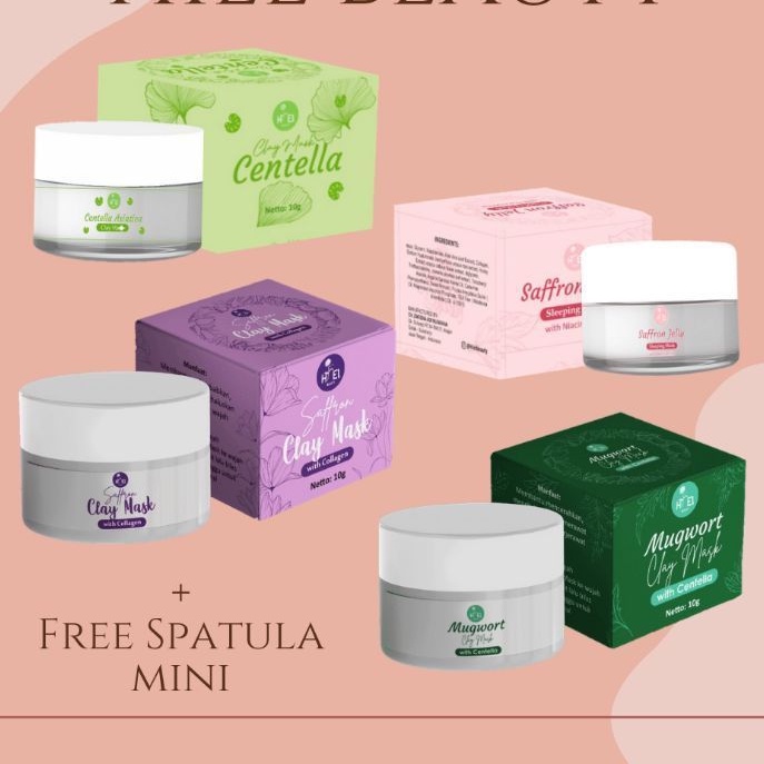 (READY) Jelly Sleeping Mask HielBeauty | Clay Mask Centella| Clay Mask Mugwort | Clay Mask Saffron