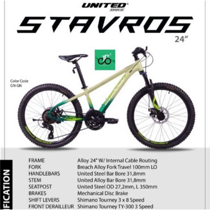 Sepeda MTB 24" United Stavros