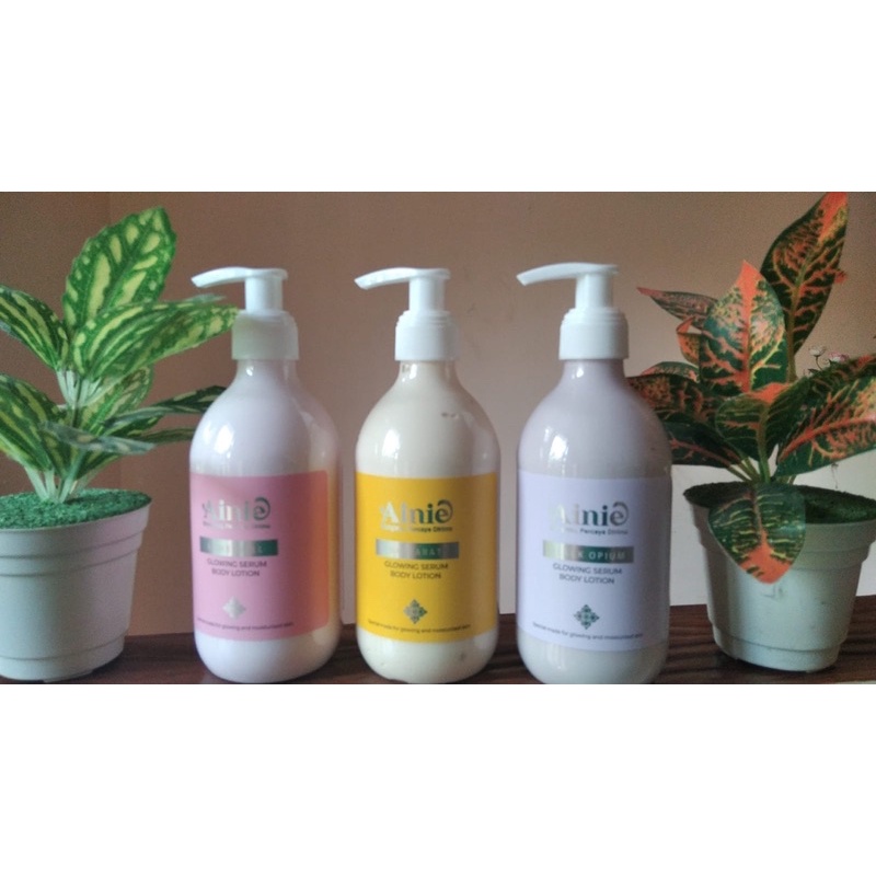AINIE GLOWING SERUM BODY LOTION / AINIE HAND AND BODY LOTION