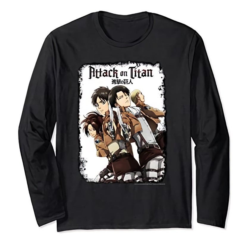 Tshirt Attack on Titan Groups White Shingeki No Kyojin