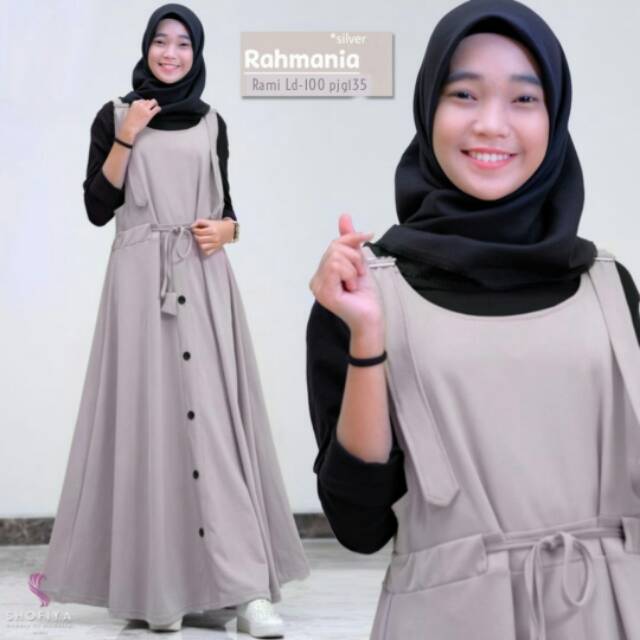 Overall teen overall remaja inner plus outer Rahmania Ori by Shofiya