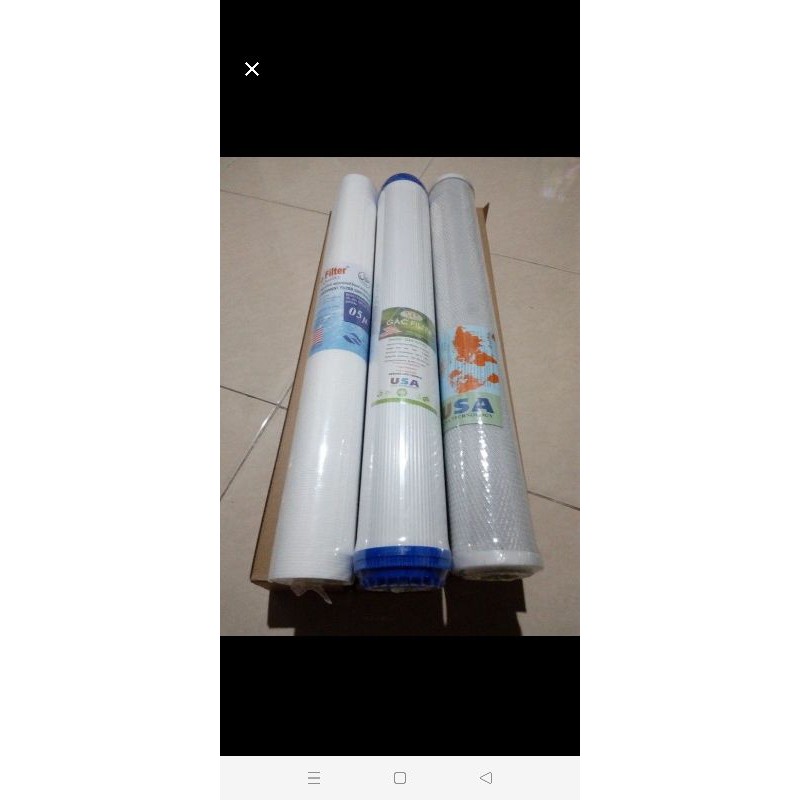 paket 3 filter revil 20&quot; spoon GAC cto 20&quot;