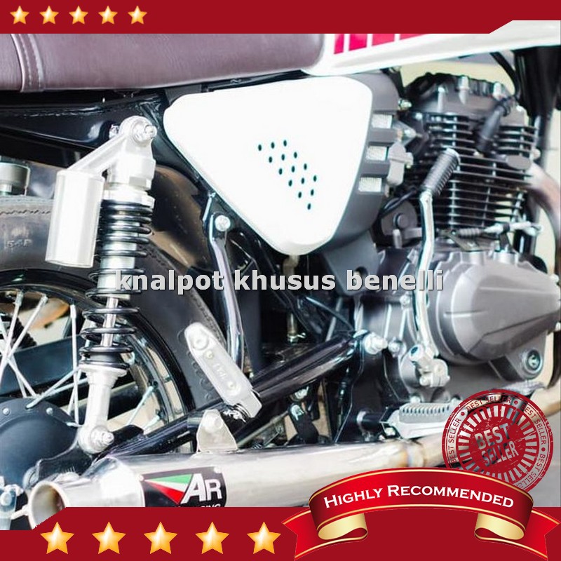 Murah Premium.. Knalpot Custom Untuk Benelli Motobi 152 Cafe Racer Full System