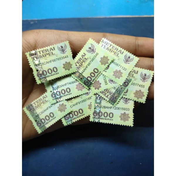 materai 6000 2016-2020