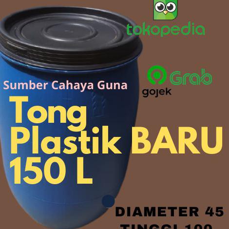 Update!! Tong 150 L / Drum Air / Tong Sampah / Drum Plastik Liter tempat sampah