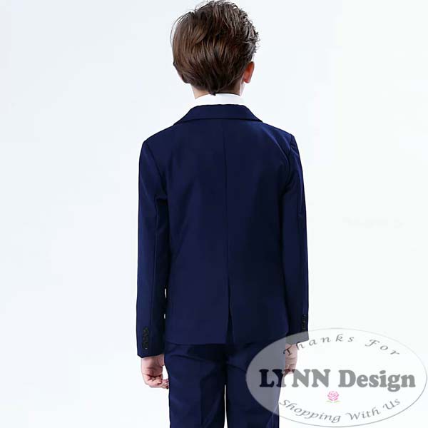 2- 10 tahun PREMIUM Setelan jas anak tuxedo 5 in 1 NAVY BIRU