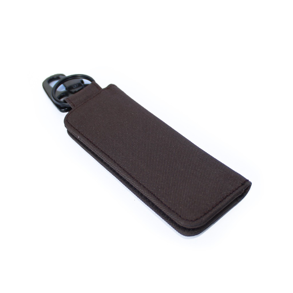 DOMPET STNK MOTOR MOBIL GANTUNGAN KUNCI CARABINER COKLAT EMDS88