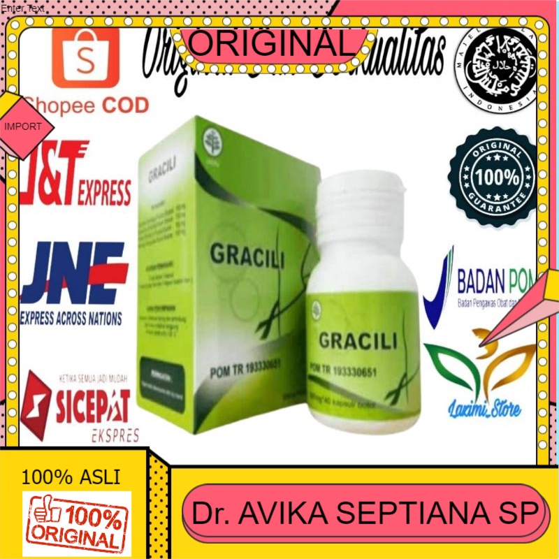 100% ASLI GRACILI ASLI OBAT GRACILI 100% OBAT PELANGSING BADAN AMPUH SUPLEMEN DIET NYATA HASILNYA
