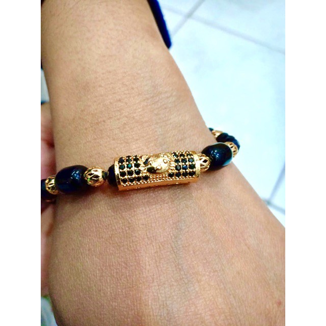 Gelang wanita / gelang kristal / gelang kristal hitam / xuping