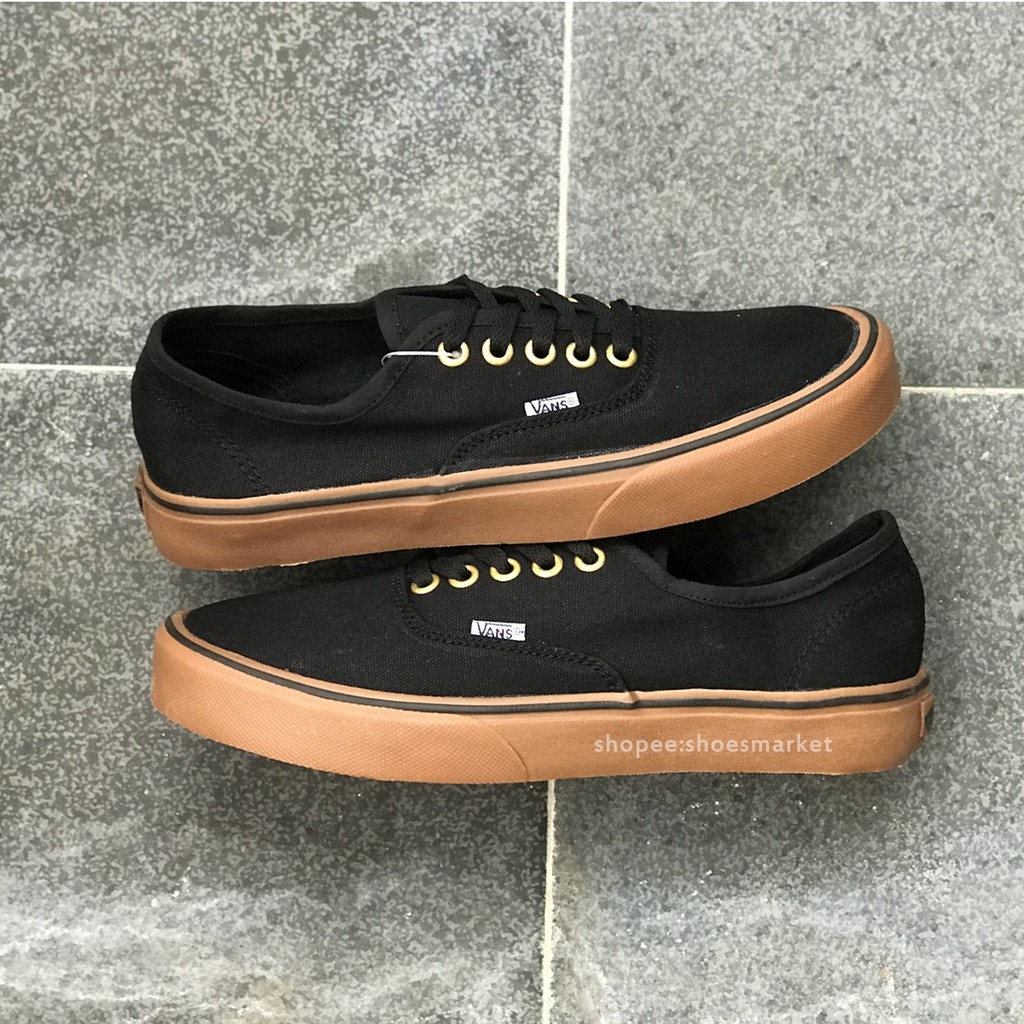 VANS AUTHENTIC BLACK GUM RING GOLD DT