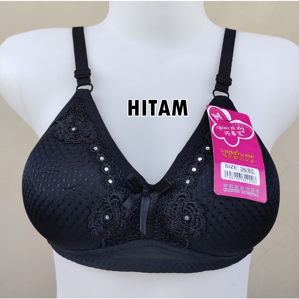 Bra ABG POLOS 1009 uk 34-38 / RENDA / BH Remaja / BH Busa Tipis / BH Tanpa Kawat