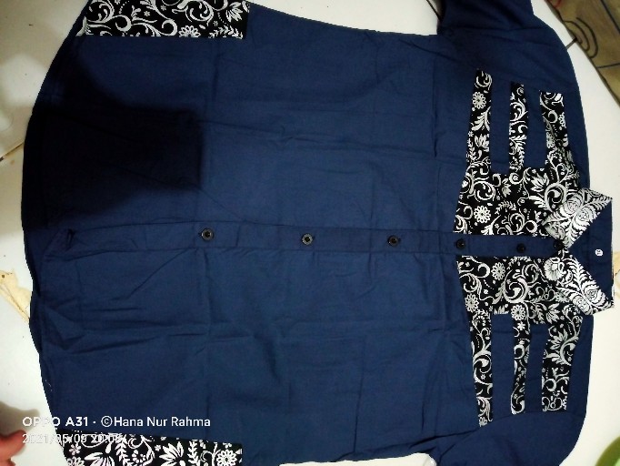 Kemeja Batik Lengan Pendek Slimfit Motif Terbaru Casual Pria Kemeja Batik Pria Kombinasi