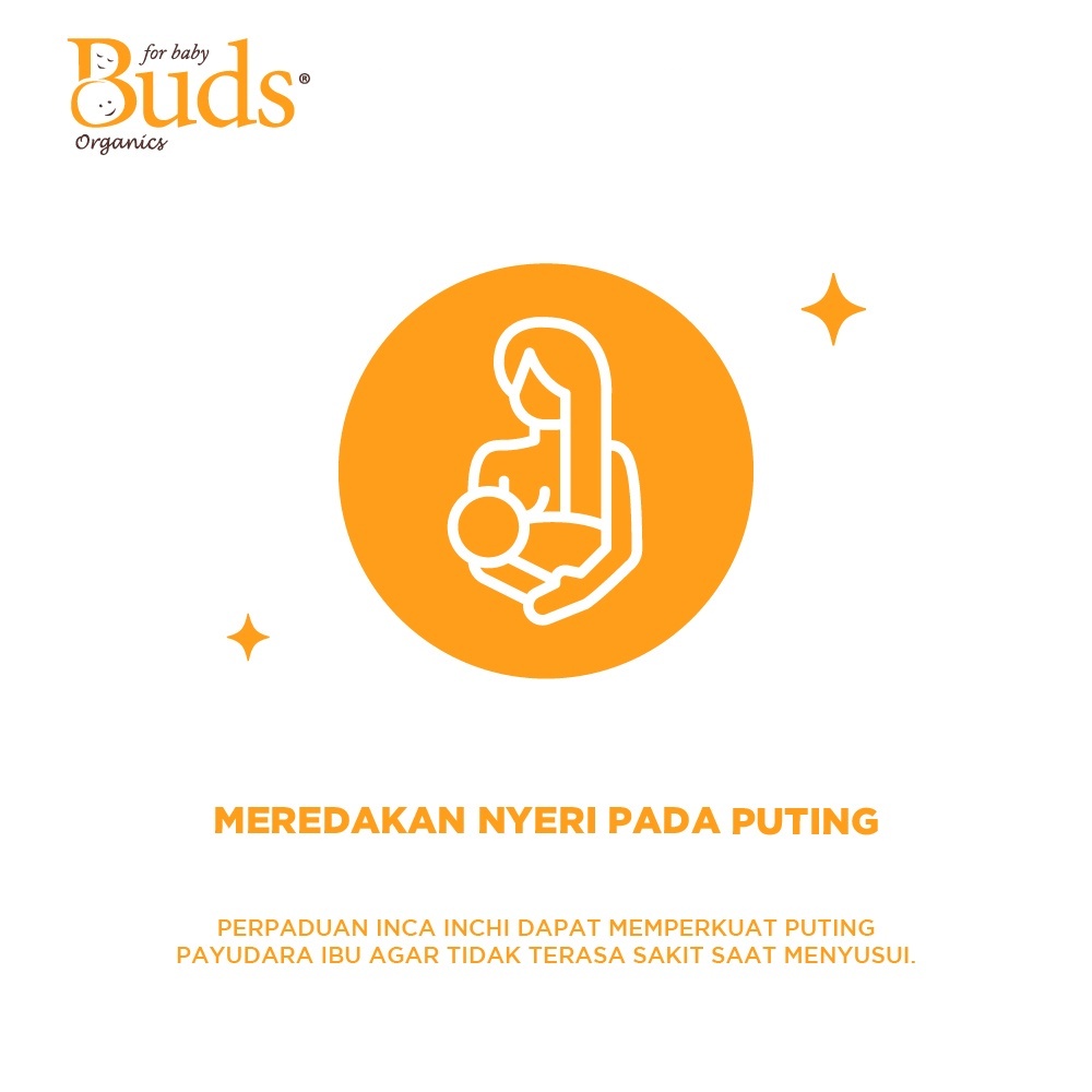 BUDS ORGANICS NURSING SALVE 15ML LOTION PEREDA NYERI PUTING IBU PERAWATAN KULIT PAYUDARA exp bln 12 2024