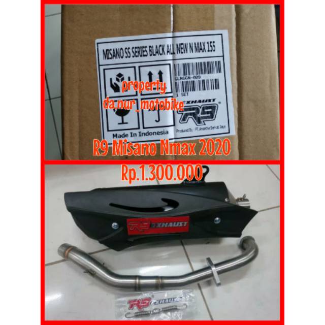Knalpot R9 Misano NMAX 2020