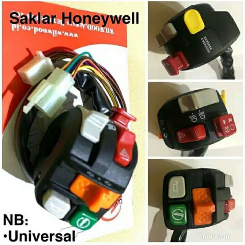 Saklar Set  Saklar kiri kanan Honeywell Kanan Domino Thailand Saklar Honeywell set Nmax PCX Dll