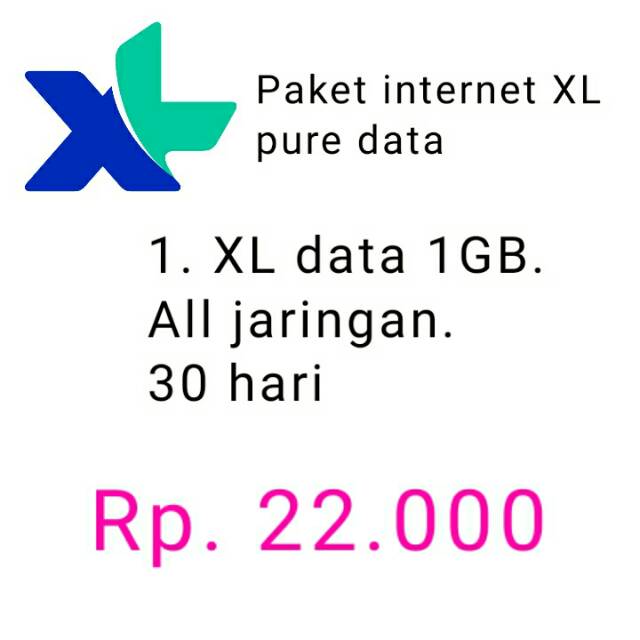 P4ket internet XL pure data 1gb