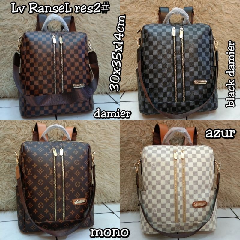 TAS RANSEL 2RESLETING IMPORT BACKPACK LAPTOP WANITA MULTIFUNGSI SIZE BESAR