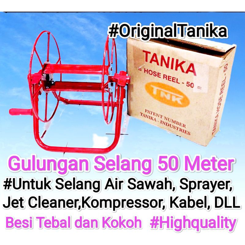 Gulungan selang 50 meter / selang sprayer, cuci mobil montor / Alat gulung selang 50 m