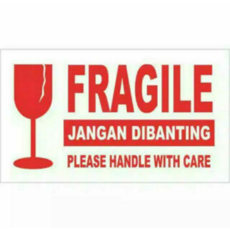 Stiker Label FRAGILE