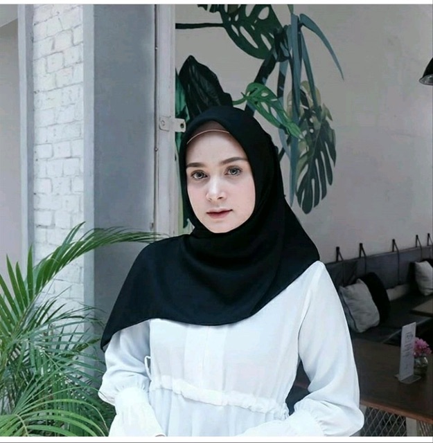 (KJI) (PROMO) HIJAB POLYCOTTON BELLA SQUARE DOUBLE HYCON PREMIUM