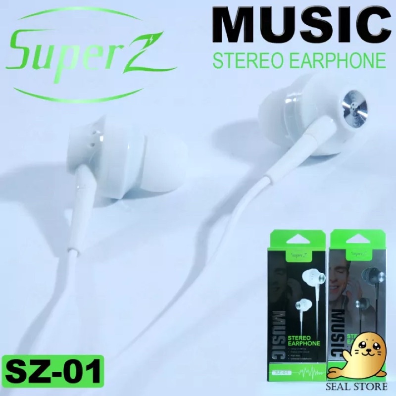 HEADSET SUPER Z SZ01 POWER BASS STEREO EARPHONE MUSIC SUPER BASS