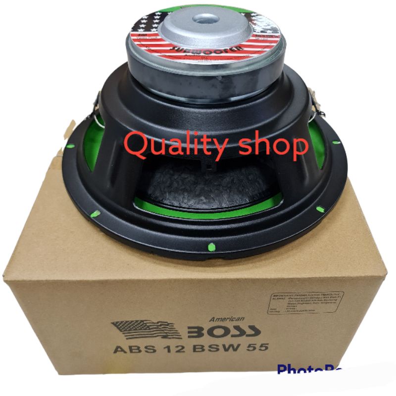 Speaker Subwoofer American Boss 12 inch 12BSW55 12 in 400 Watt 12 BSW 55