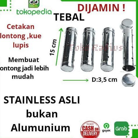 TERBARU LOYANG CETAKAN LONTONG BURAS LUPIS LOPIS LEMANG KETAN AREM STAINLESS - ALUMUNIUM 15 CM