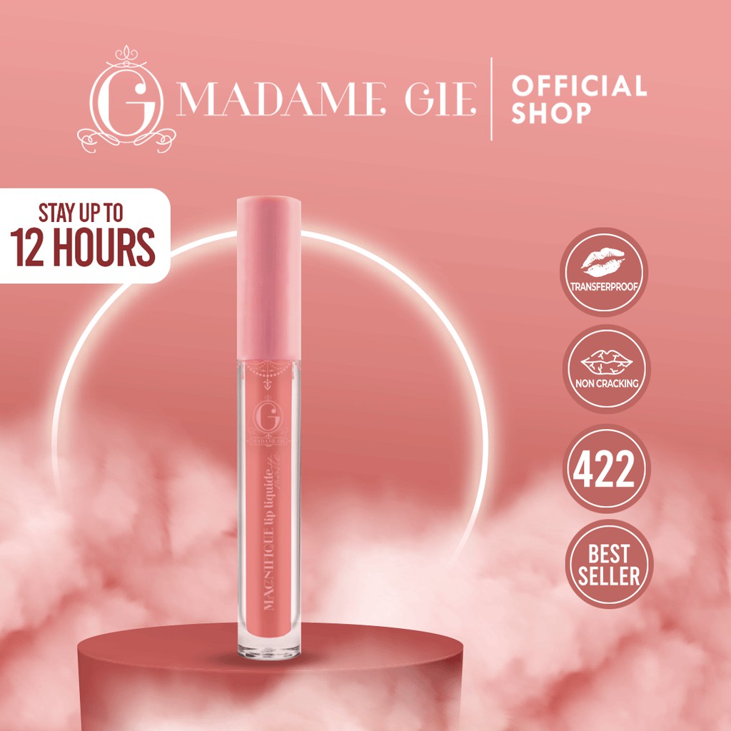 Madame Gie Magnifique Lip Liquide Matte Nude Series - MakeUp Lip Cream Lipstik-422