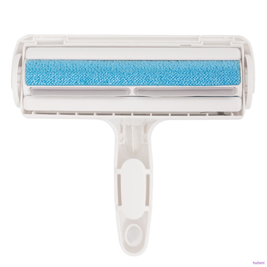 Pet Hair Removal Brush Pet Hair Manual Remover Roller Brush for Floor Sofa Carpet Rug, Blue huiteni.id