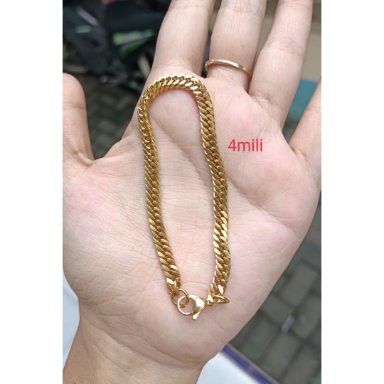 GELANG TITANIUM ASLI, TDK HITAM, TDK LUNTUR, ANTI KARAT SELAMANYA