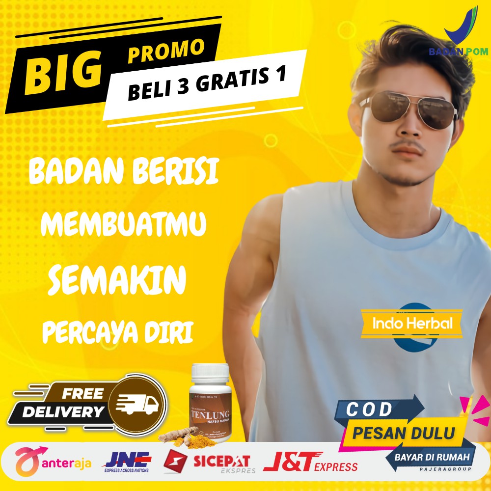 Suplemen Vitamin Obat Penggemuk Badan Dewasa Permanen BPOM