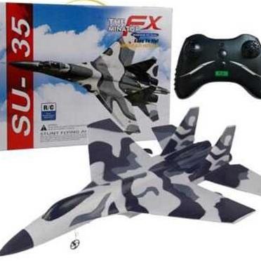 Mainan Remote Control Pesawat jet gabus styrofoam 2.4G RC - FX-820
