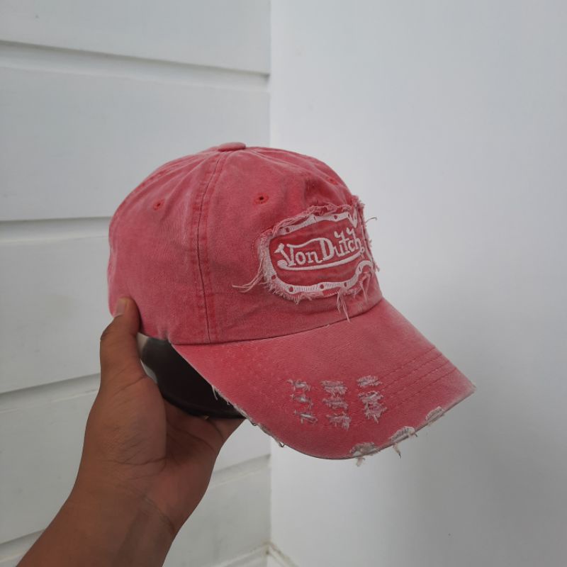 Topi Von Dutch Second Original Like New Pink