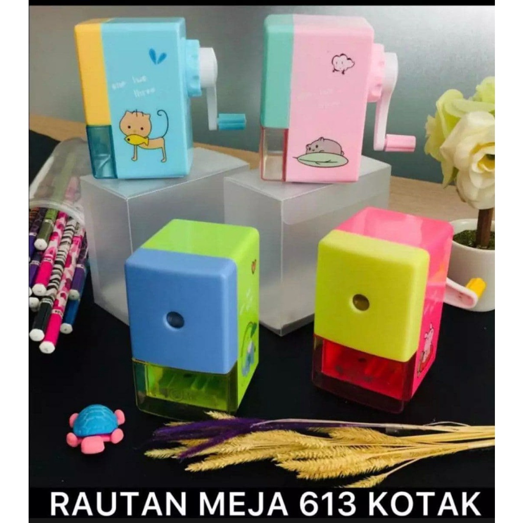 RAUTAN/SERUTAN PENSIL DUA WARNA DAN BERGAMBAR MERK SQUEEZY