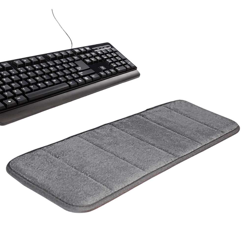 Bantalan Pergelangan Tangan Keyboard Pad Ultra Memory Foam / Alas Pergelangan Tangan Empuk Lembut / Bantalan Keyboard Gaming Komputer Laptop/ Pad Keyboard Gaming Bantalan Tangan Untuk Mengetik Cegah Cidera / Alas Bantalan Keyboard Foam High Quality Murah