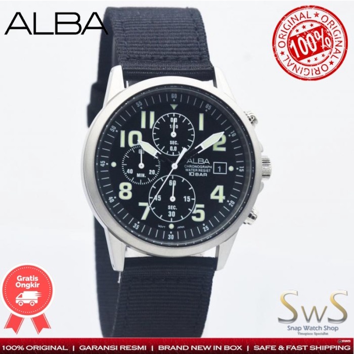 Alba Active AM3853 AM3853X1 Chronograph Original Resmi Jam Tangan Pria