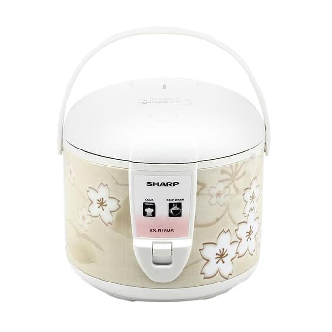 Bisa bayar ditempat/COD Magic Com / Rice Cooker Sharp KS R18MS Motif Bunga 1,8 Liter 3in1
