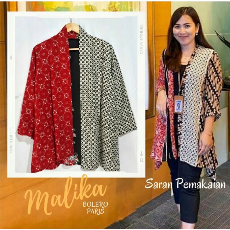 Outer Batik Paris Twotone | Cardigan Batik | Kimono Batik