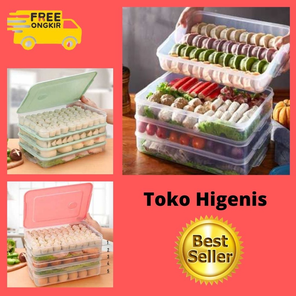 Kotak Kontainer Makanan Kulkas Storage Box Plastik