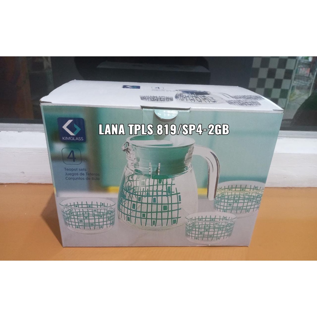 TEAPOT SET LANA TPLS819/SP4-2GB +Bubblewrap luar &amp; dalam