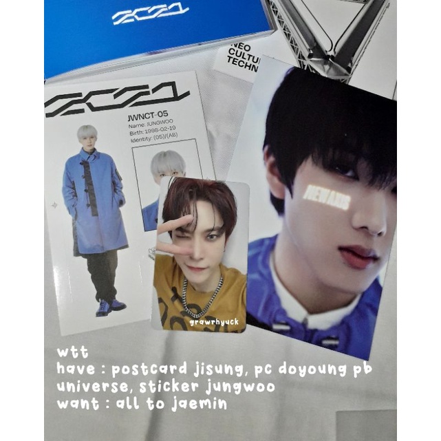 WTT DOYOUNG PB UNIVERSE TO JAEMIN JM DY NCT 2021 PC PHOTOCARD