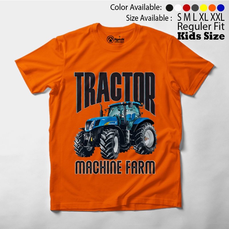 Baju Anak / Kaos Atasan Anak Laki-Laki / Kids T Shirt Tractor Machine Farm