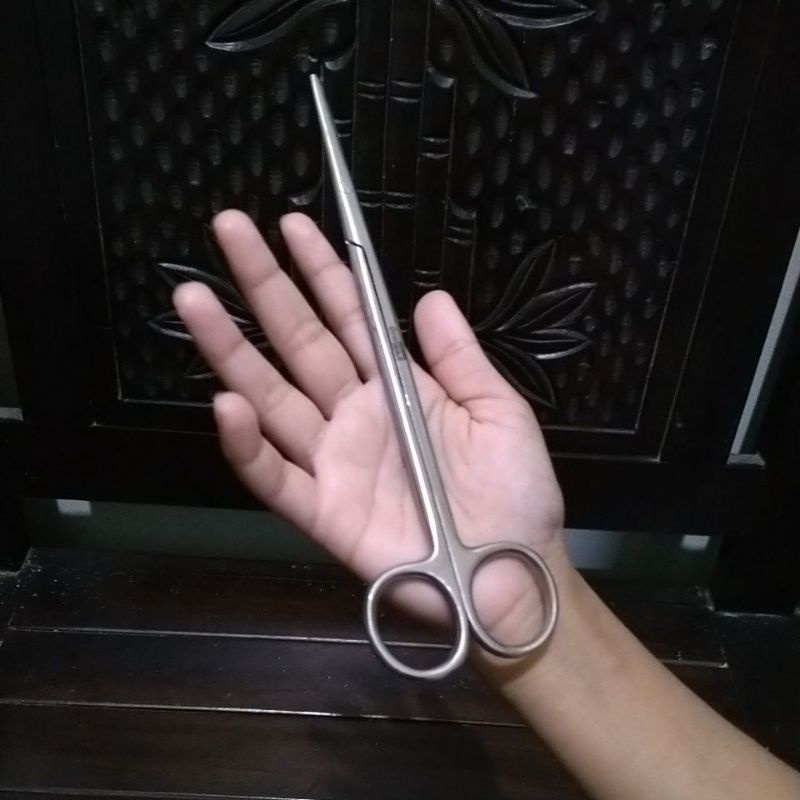 

gunting stenlis/ gunting pruning panjang 18 cm