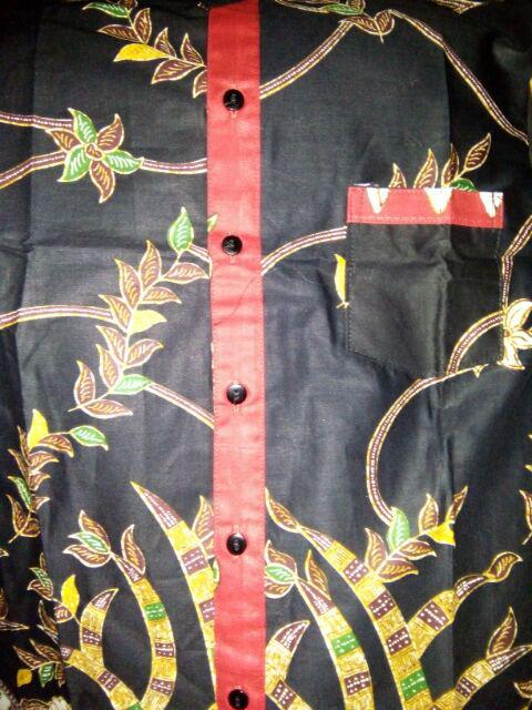 Sarimbit Couple Batik Keluarga/family Gamis Muslim Adelia Madura Hitam