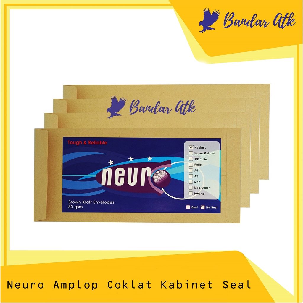 

NEURO Amplop Coklat KABINET SEAL - 11 x 24 cm [1 PACK]