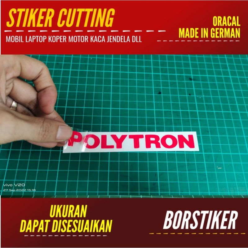 

STIKER POLYTRON STICKER CUTTING ANIME LOGO DLL