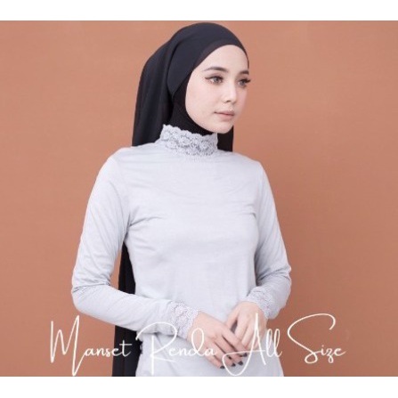 TERLARIS / MANSET BAJU RENDA / manset atasan Renda lengan panjang Standar Bb 45-60 Kg &amp; Jumbo Bb 61-75 Kg /INNER DALEMAN KEBAYA MANSET RENDA TERMURAH TERLARIS