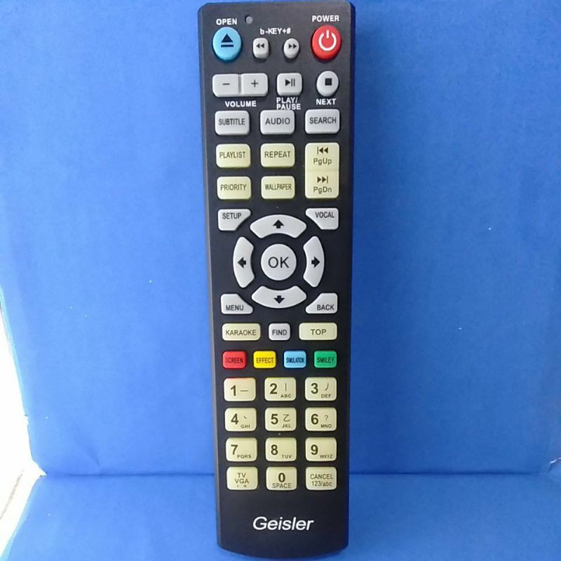 REMOTE REMOT DVD GEISLER KARAOKE SEMUA TIPE ORIGINAL ASLI