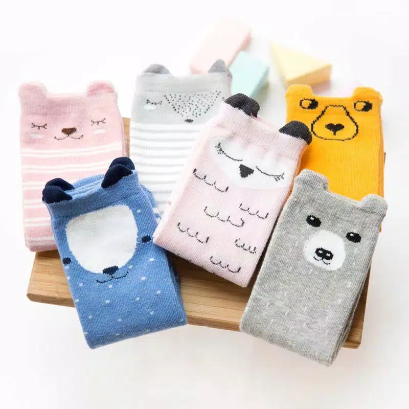 KAOS KAKI KOREA BAYI LUCU PANJANG SELUTUT PREMIUM ANTI SLIP